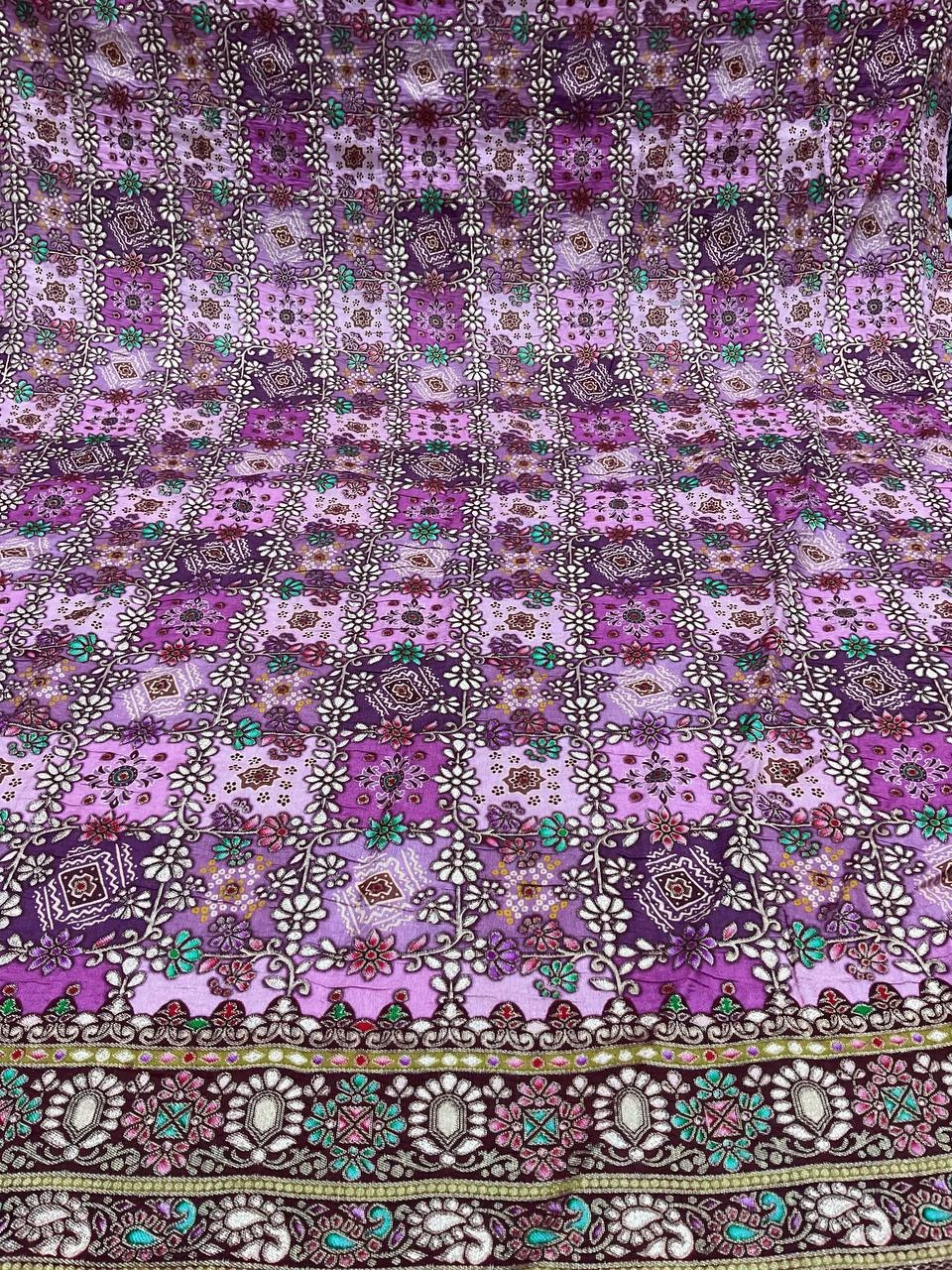 Printed Saree Fabrics