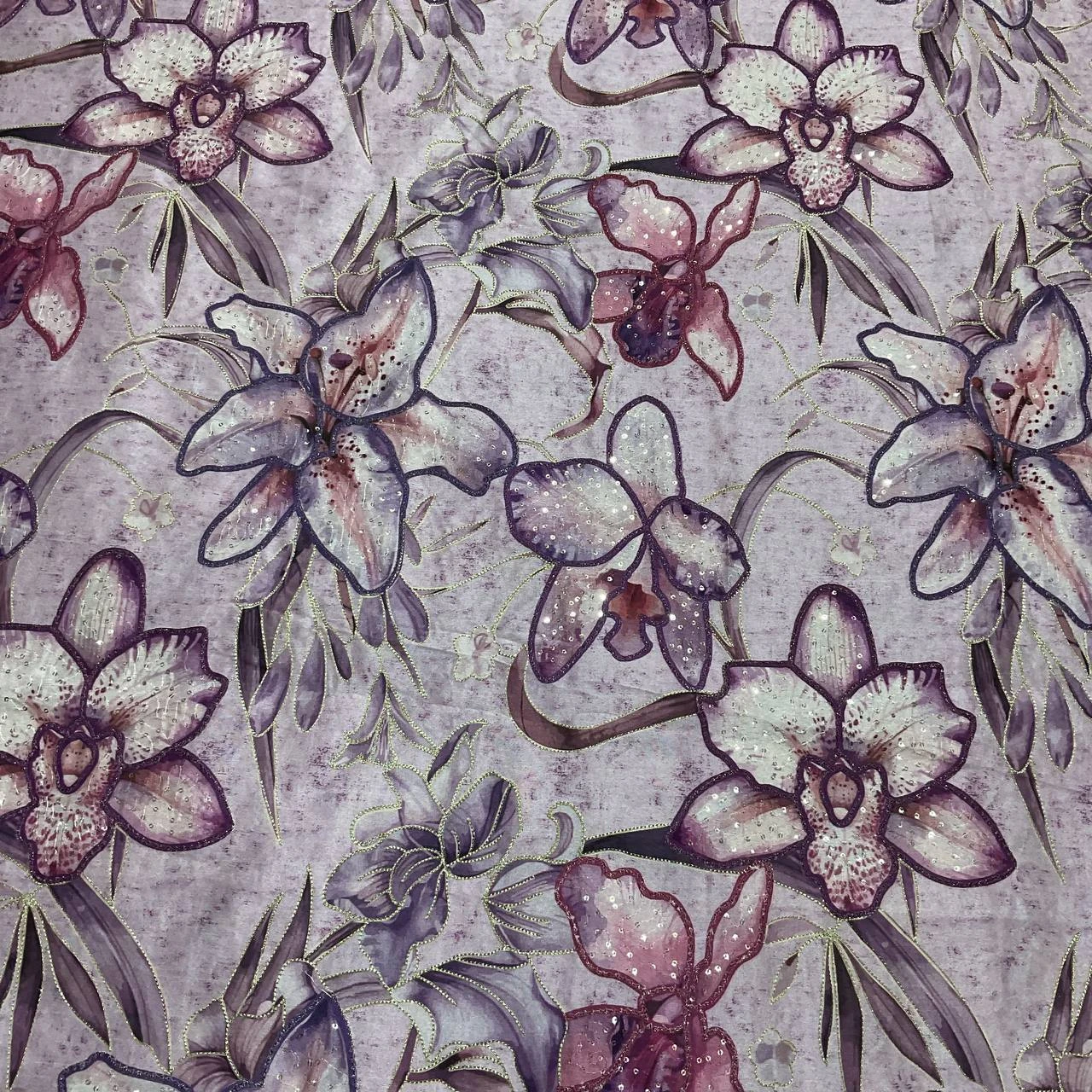 Floral Position Print Fabric