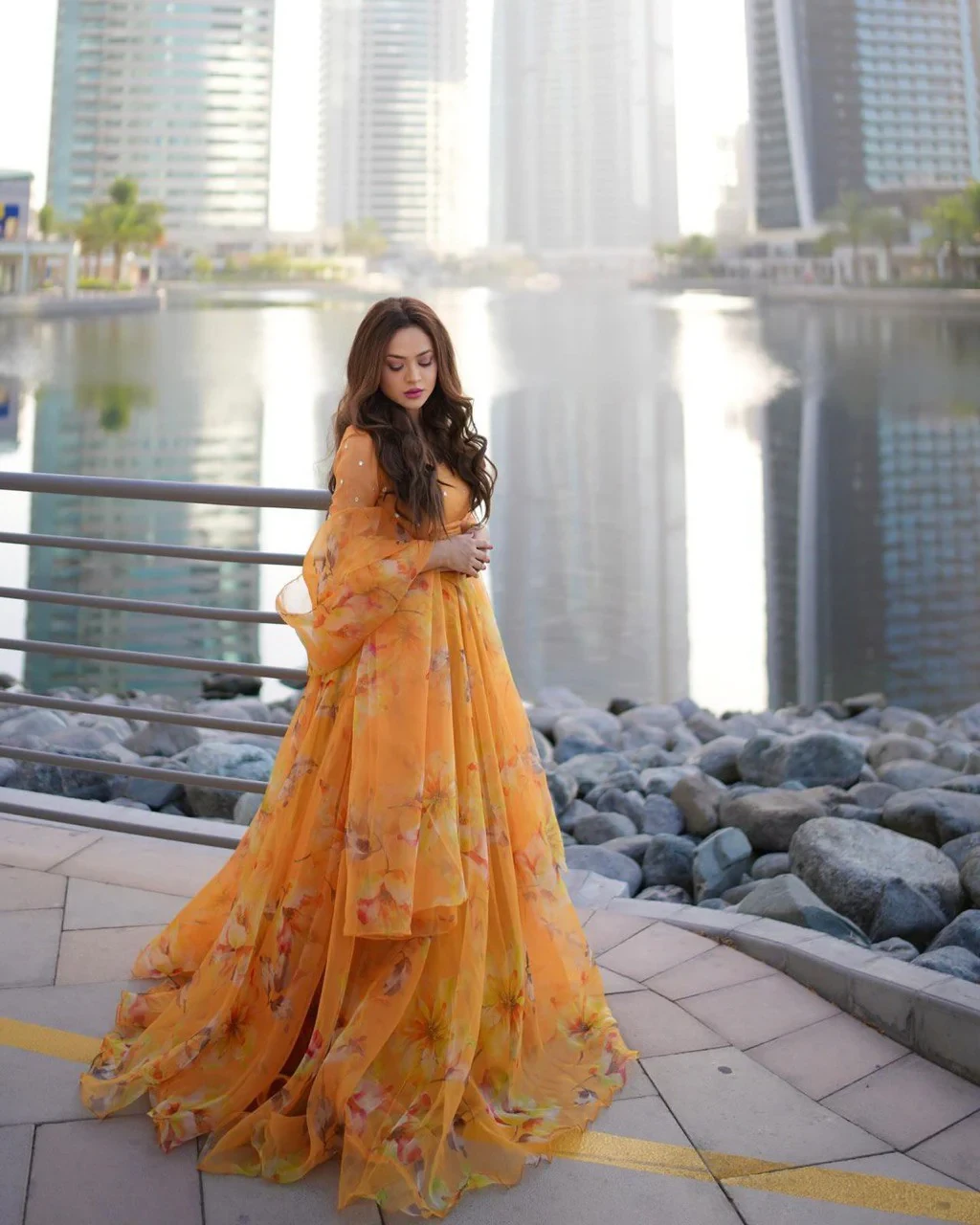 Party Wear Beautiful Lehenga Choli With Real Mirror Work