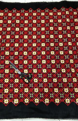 Embroidery With Malbry Kuchhi Work