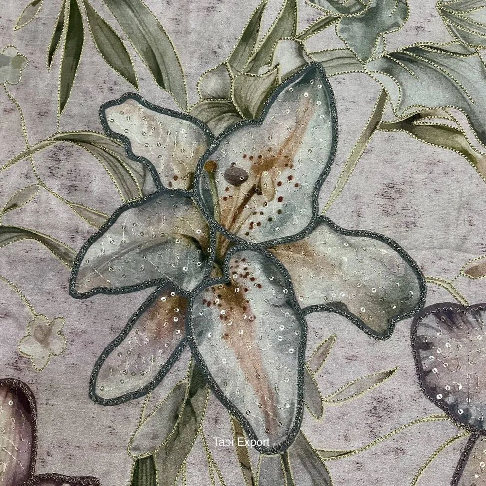 Floral Position Print Fabric