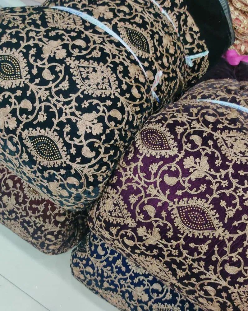 Velvet Embroidered Fabric