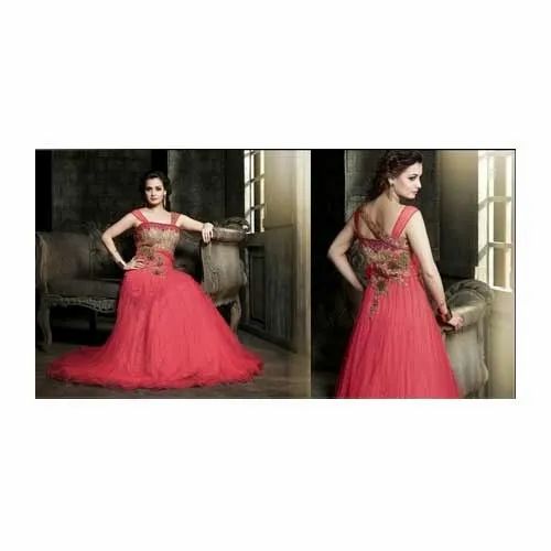 Party Wear Net Gown