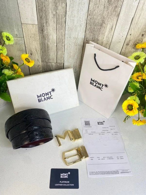 Mont_blanc Premium Belt Combo Wid Og Box & Accessories