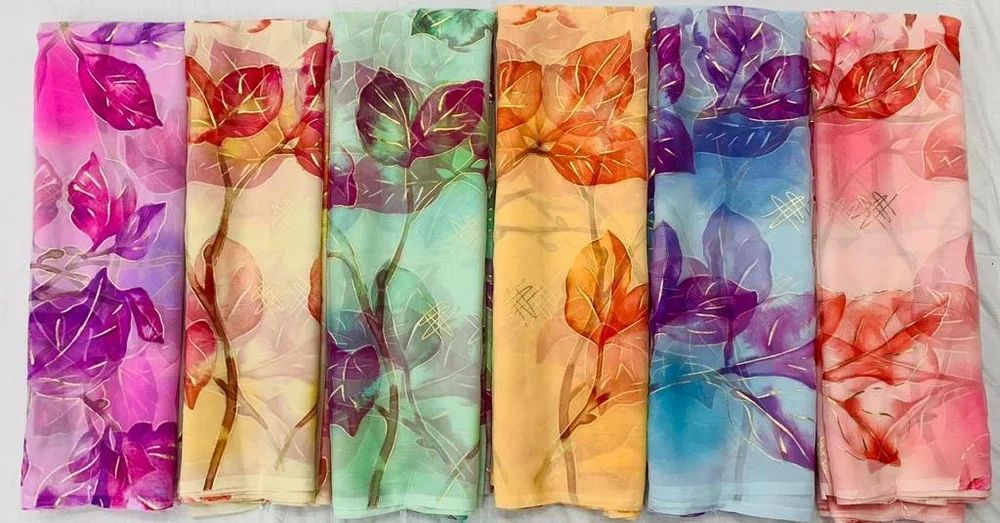 Malai Georgette Saree