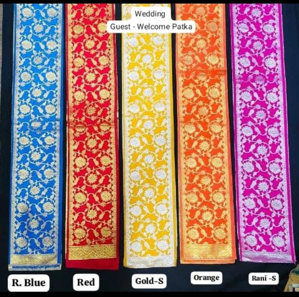 Wedding Welcome Pataka Neck Patta Stole