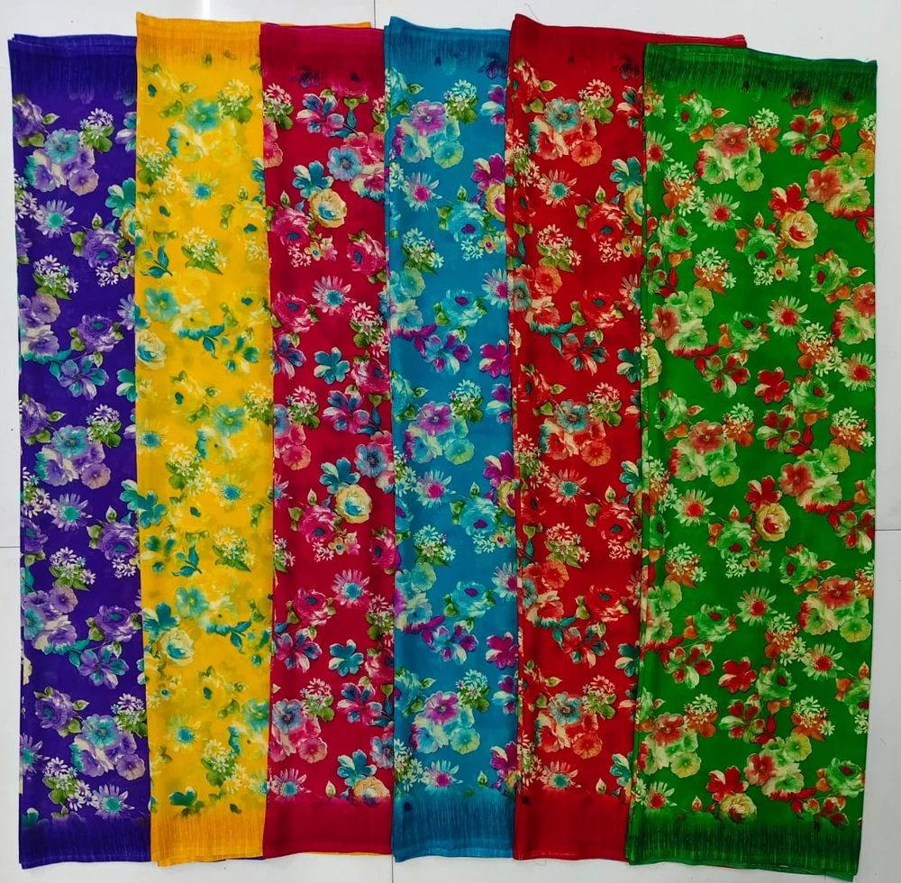 Reniyal Printed Saree With Blouse