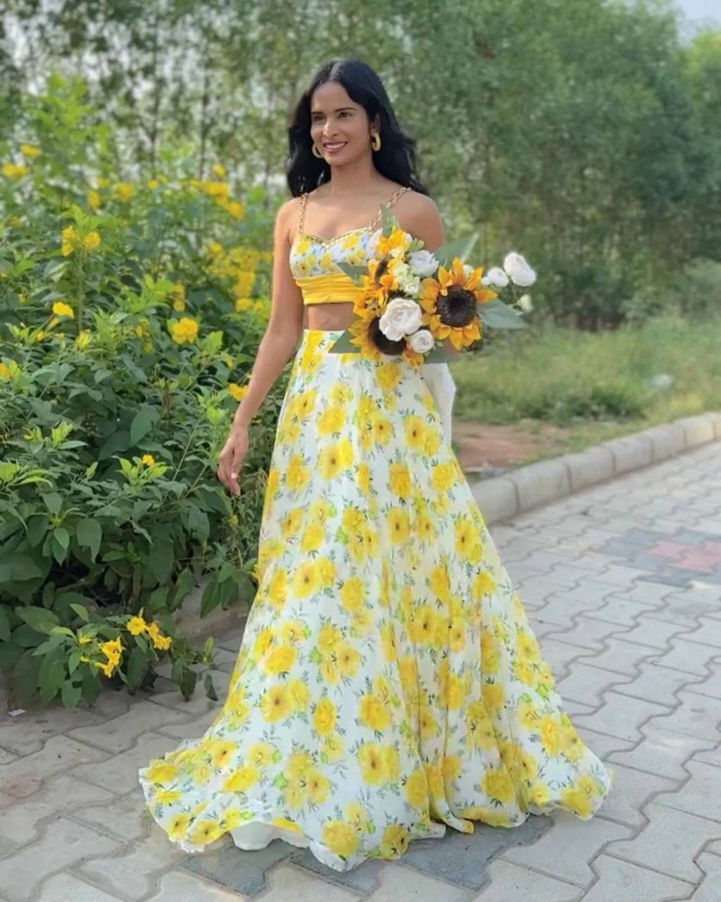 Party Wear Look Beautiful Lehenga Choli With Real Mirror Work