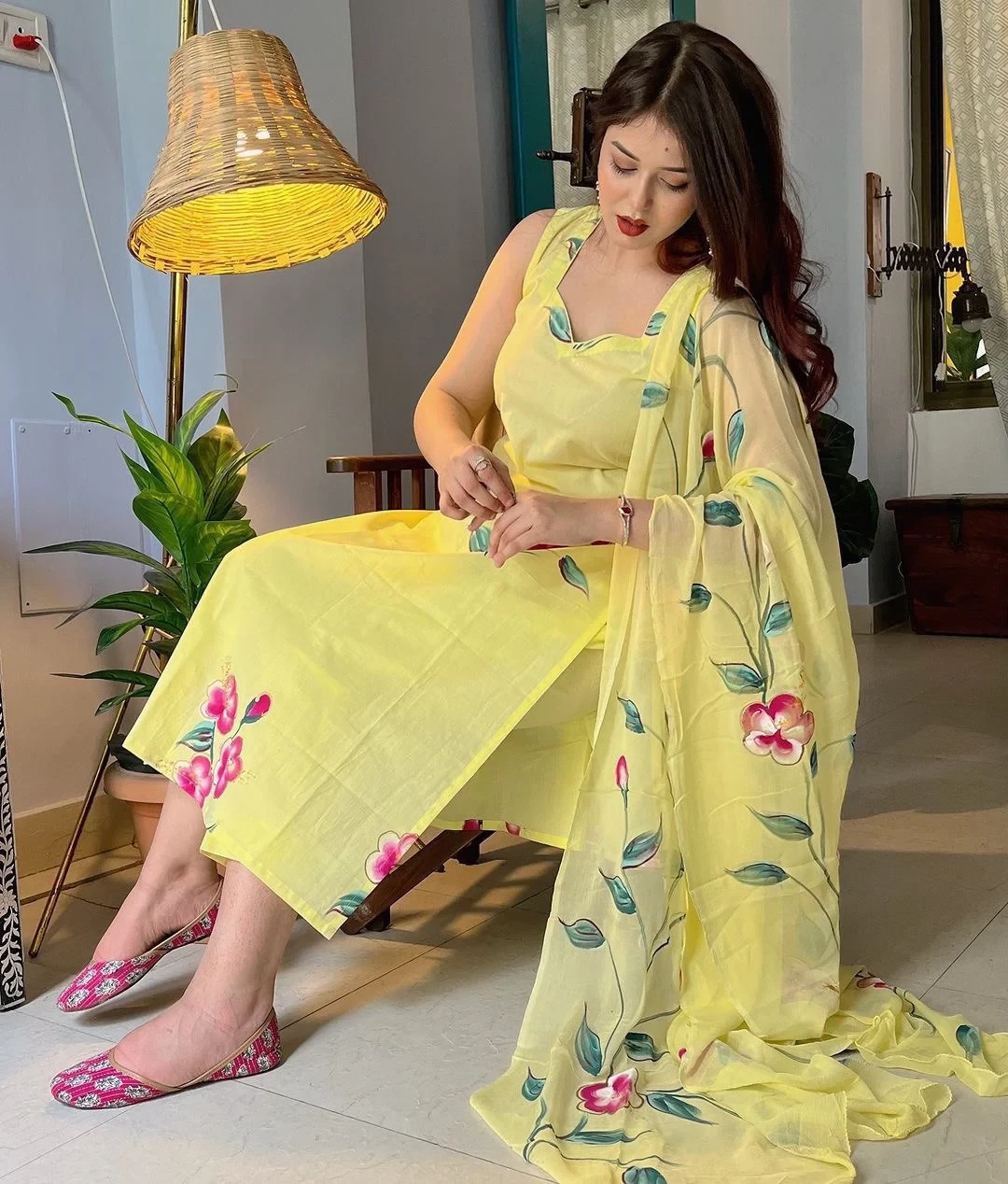 Party Wear Look Beautiful Top And Bottom With Dupatta