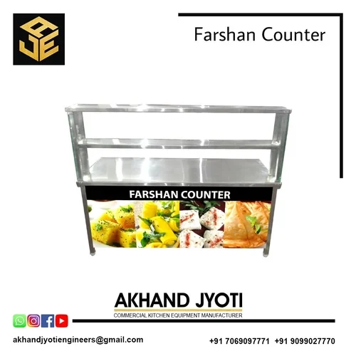 Namkeen Farsan Display Counter 3 Shelves
