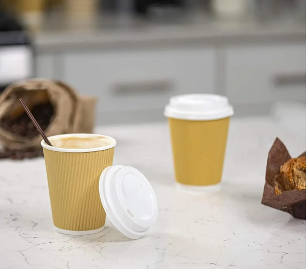 Disposable Paper Cup With Cover