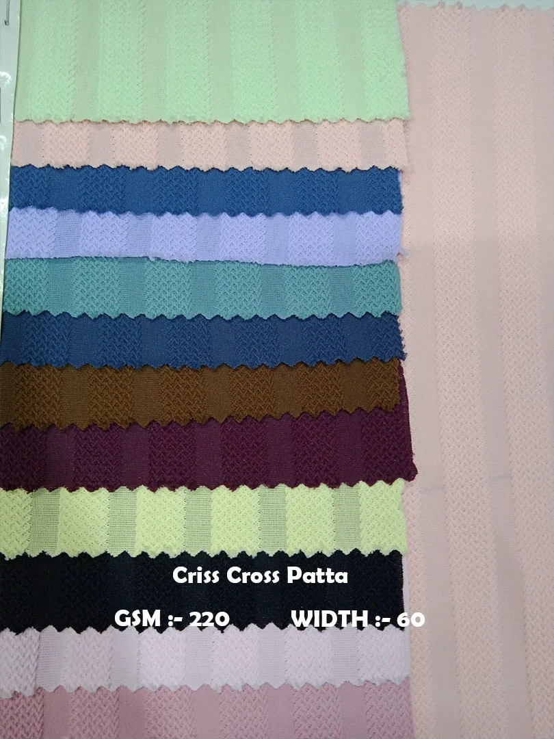 Criss-Cross Patta Fabric