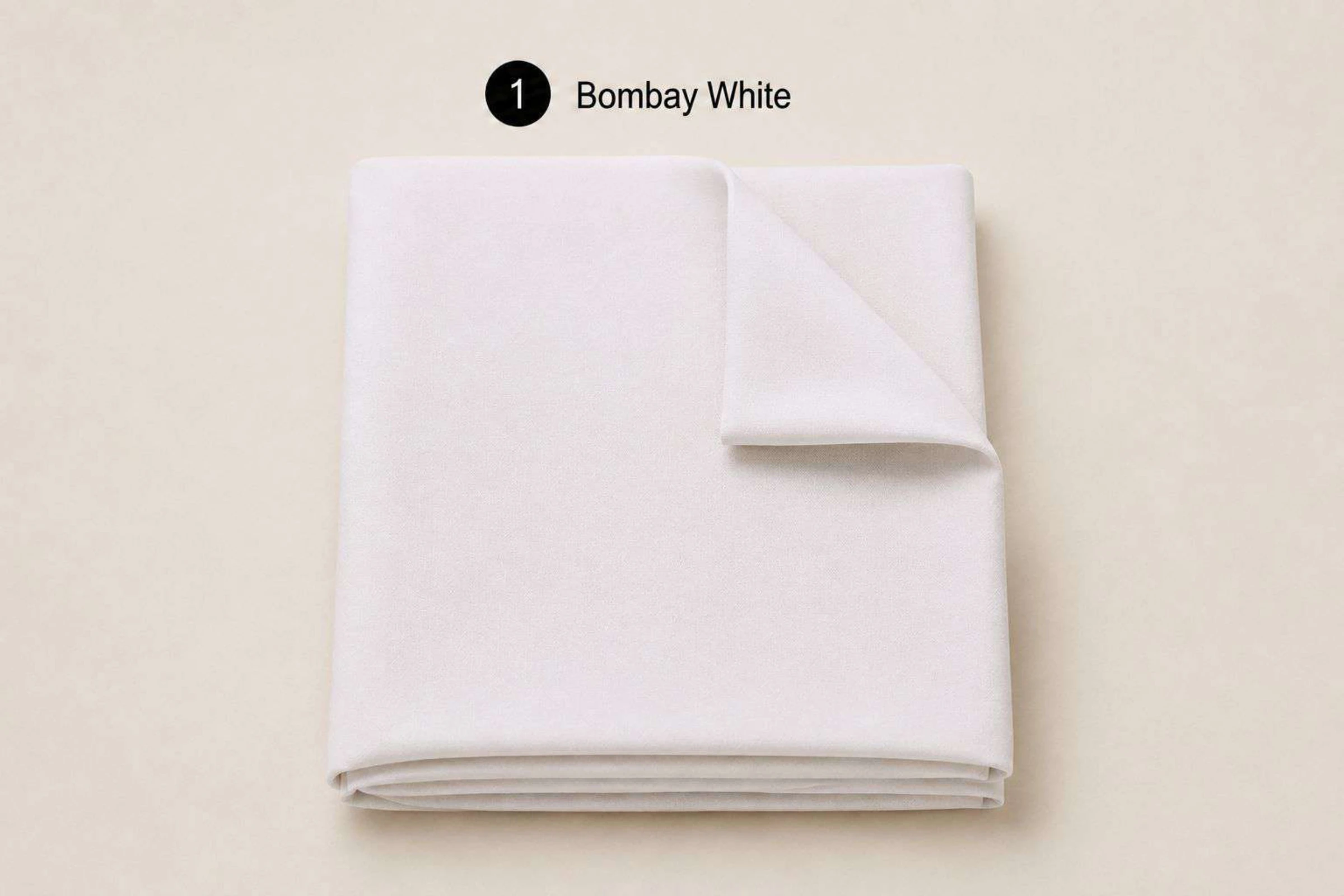 Chairman Bombay White Polyester–Cotton Fabric