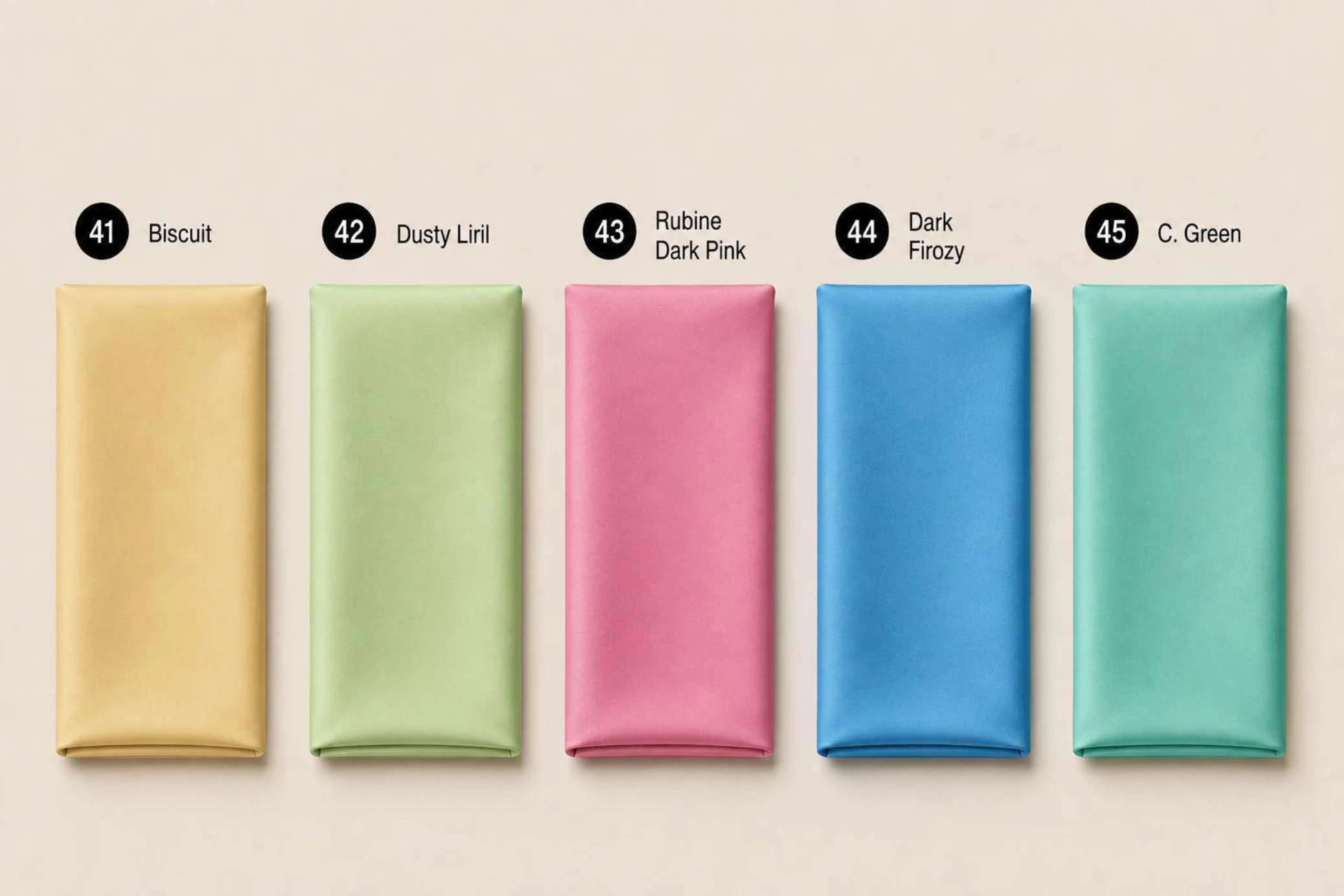 Korean Moss Satin Fabric – 105 GSM, 44-Inch Width