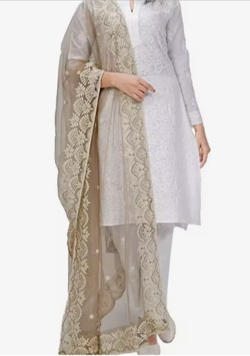 Designer Net Fabric Premium Dupatta