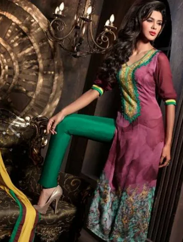 Apple Georgette Suits D No 2006