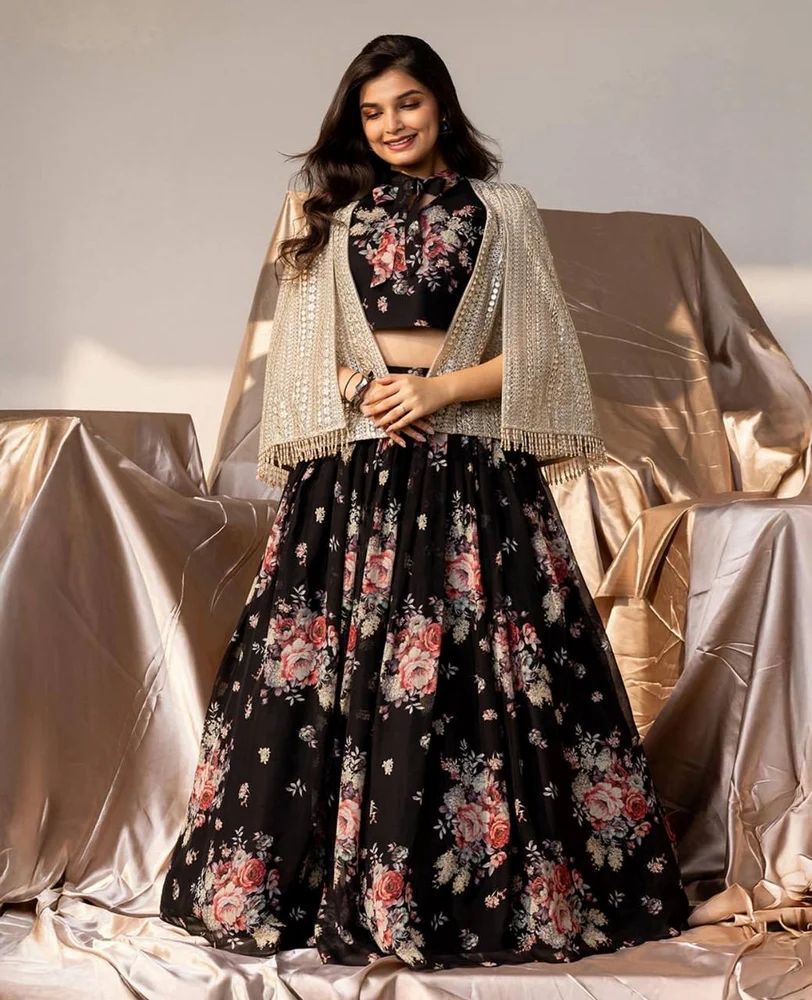 New Designer Lehenga Choli With Koti Dress