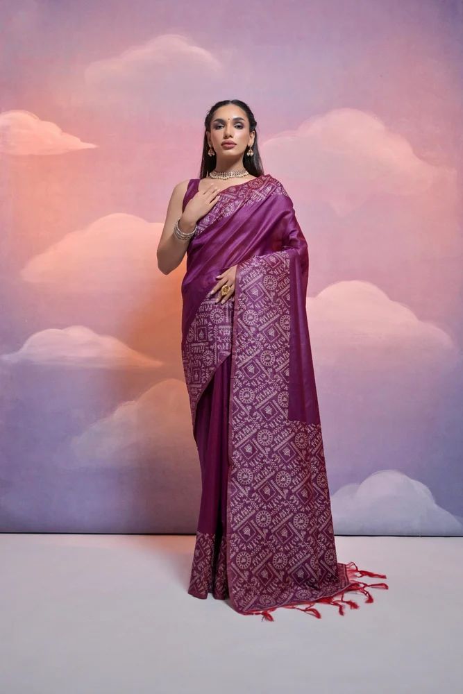 Soft Banglori Handloom raw silk saree