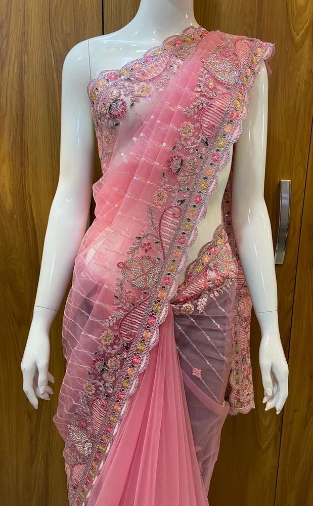 Designer Net Saree