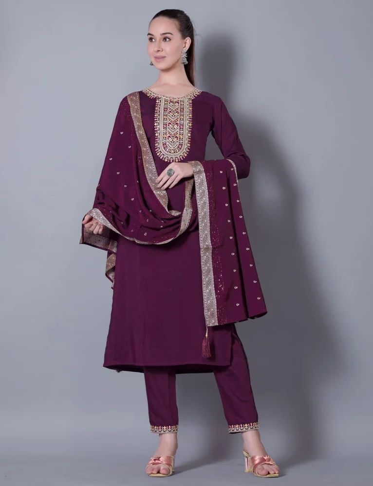 Kurta Pant Dupatta Set