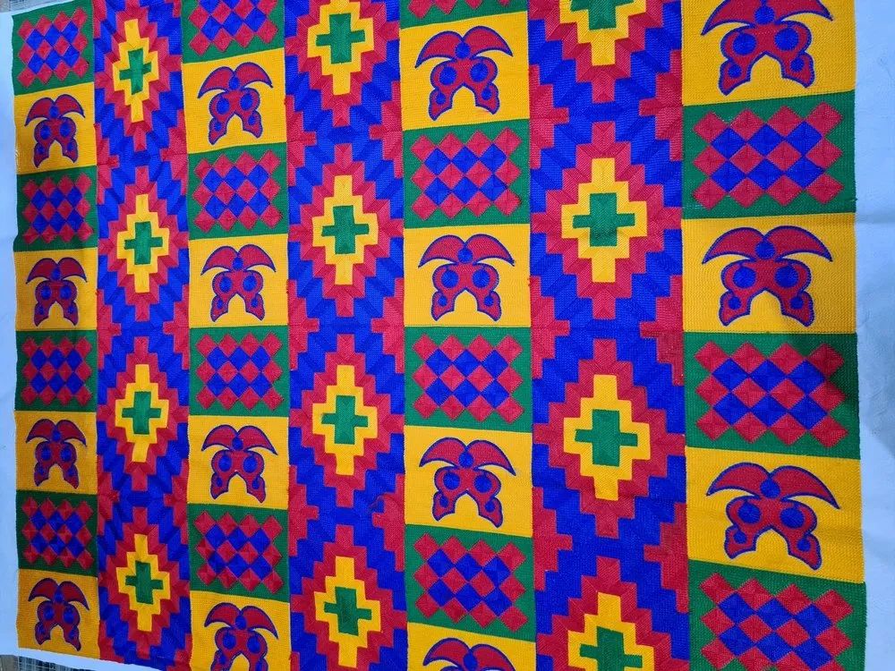 African Embroidered Fabric