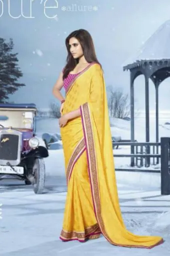 Embroidery Work Saree