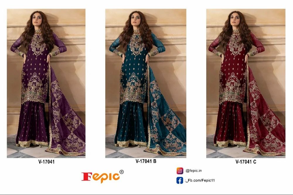 Embroidered Velvet Suits