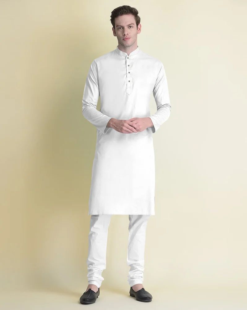 Men's Cotton Solid Kurta