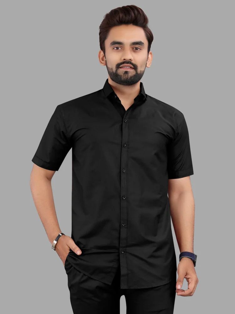 Half Plain Shirt For Man