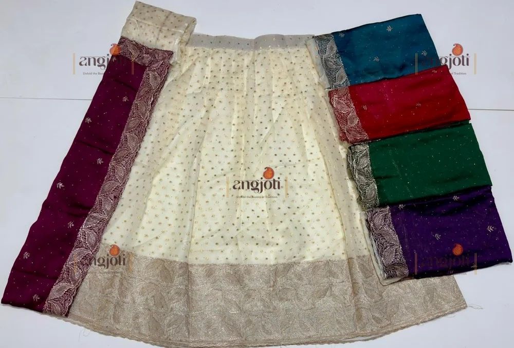 Embroidery Zari Thread Work Lehenga Choli Set