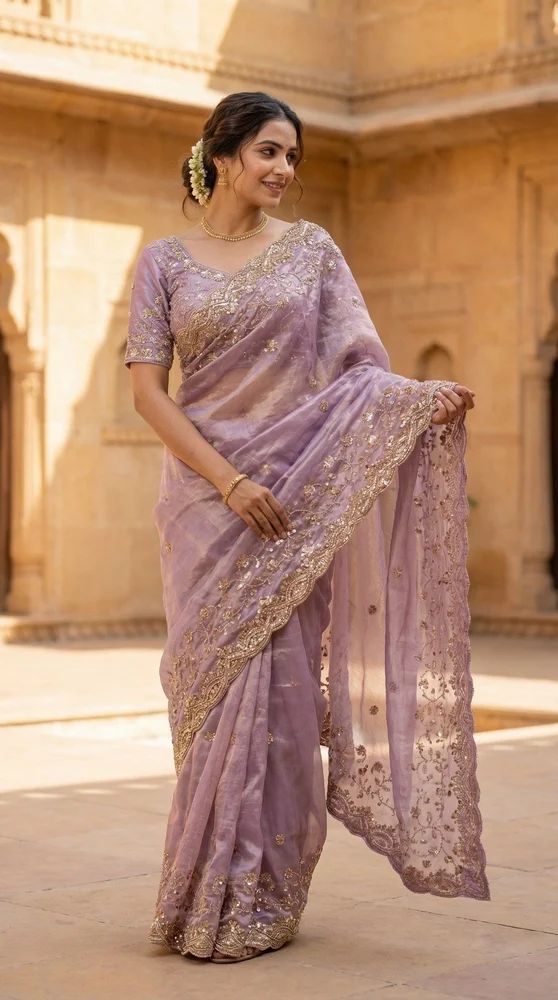 Heavy Work Designer Saree