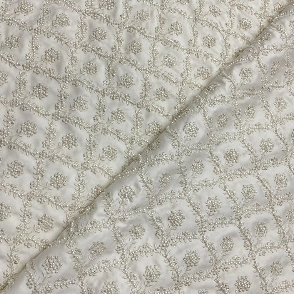 Moti Work Embroidered Sherwani Fabric