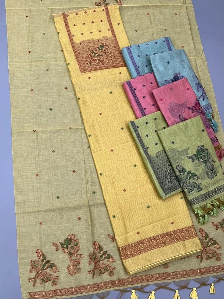 MUGA COTTON DRESS MATERIAL