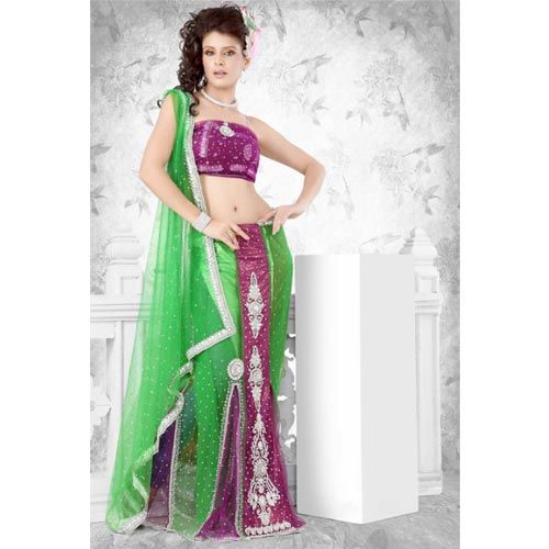 Stone Enriched Net Lehenga Sarees