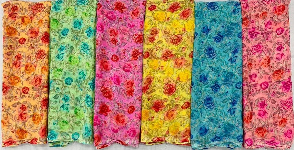 Georgette Bandhani Saree