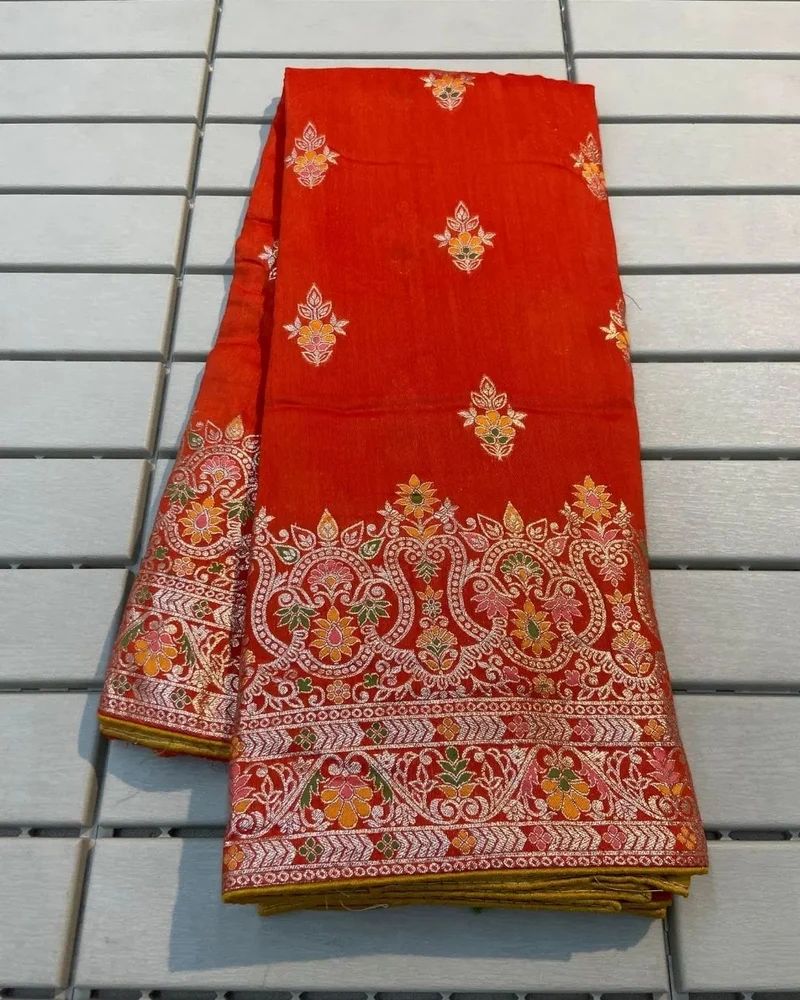 Soft russian silk saree