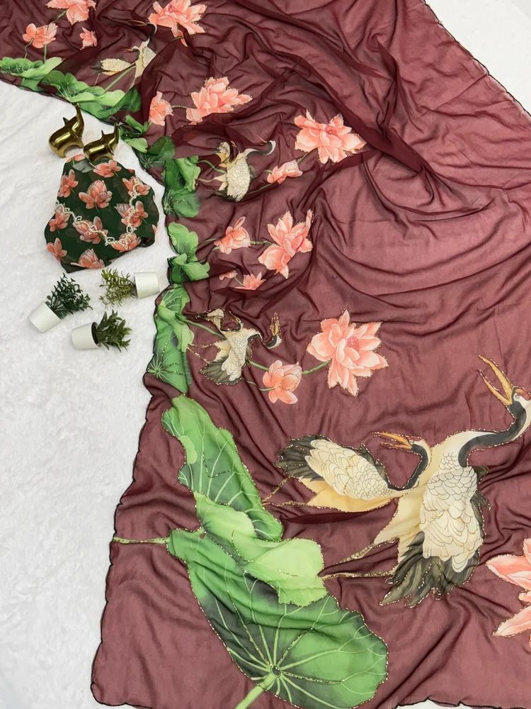 Designer Weightless Chiffon Saree
