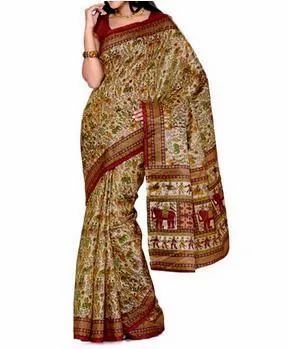 Printed Silk Saree