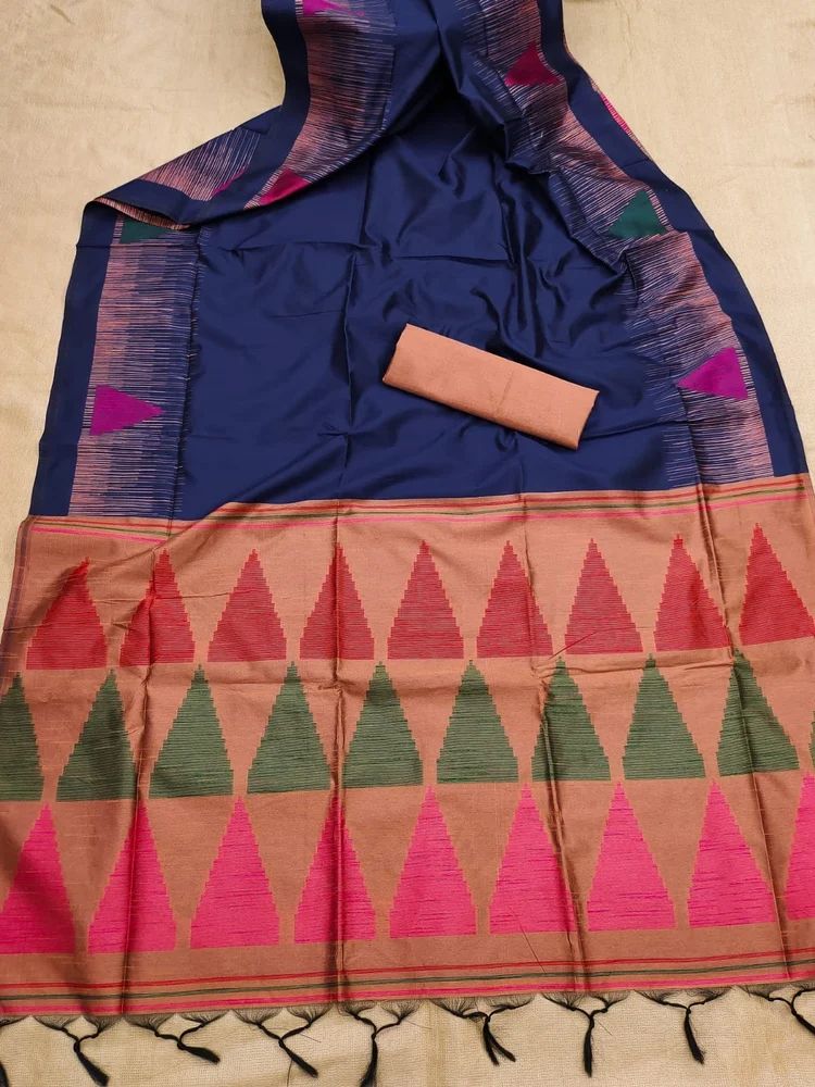 Green Temple Border Handloom Saree