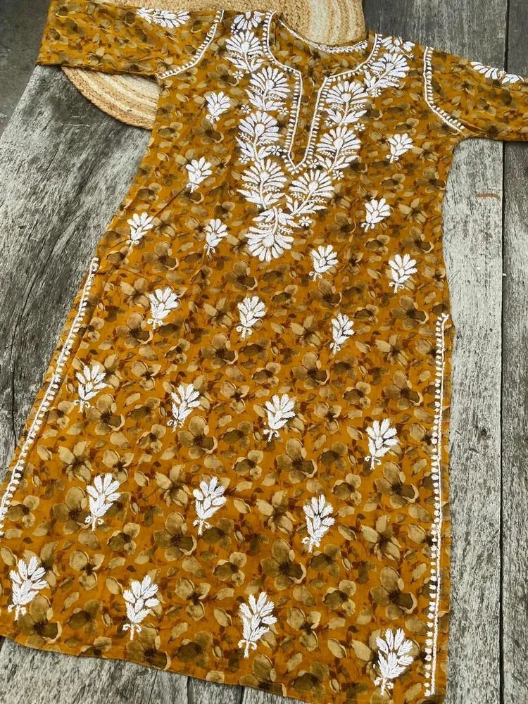Mul Cotton Chikankari Kurtis