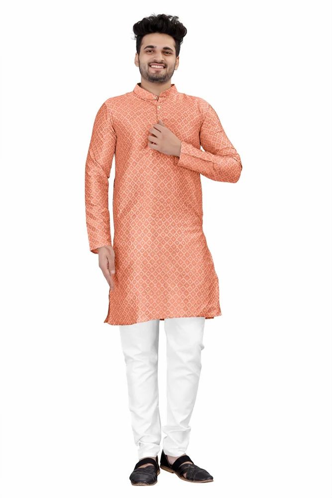 Men Embroidered Cotton Straight Kurta