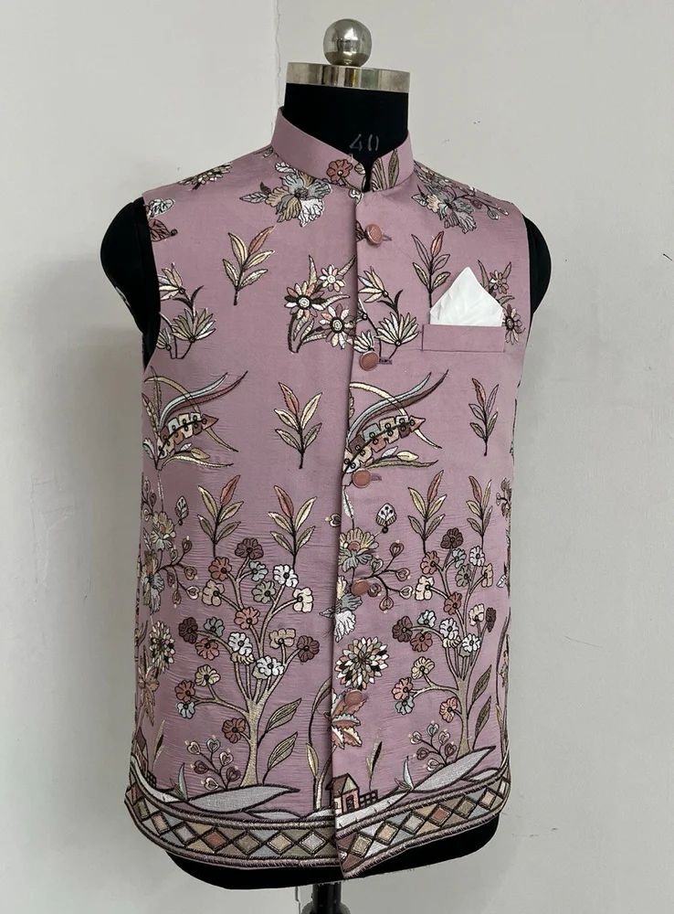 Embroidered Koti Fabric