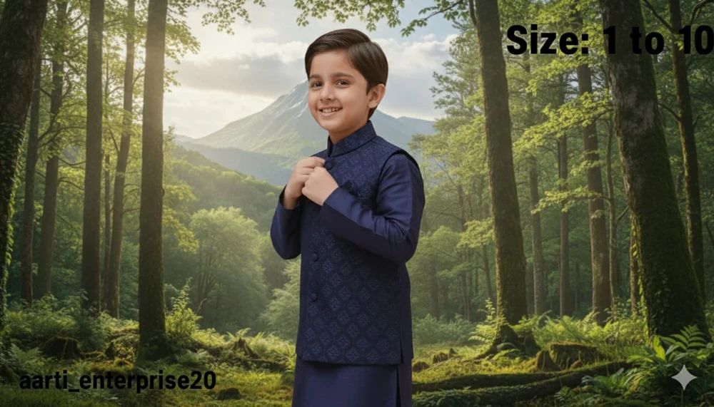 Kids Traditional Coty Boy Suit Pant Set