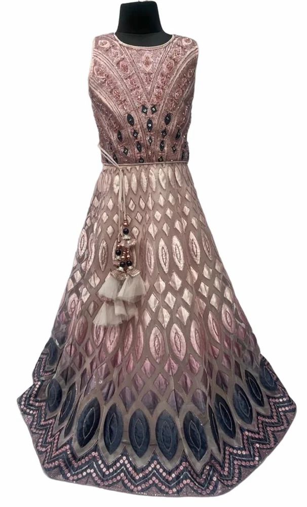 Women Embroidery Gown