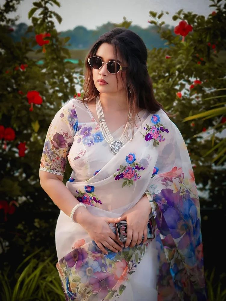 Georgette Printed Sarees