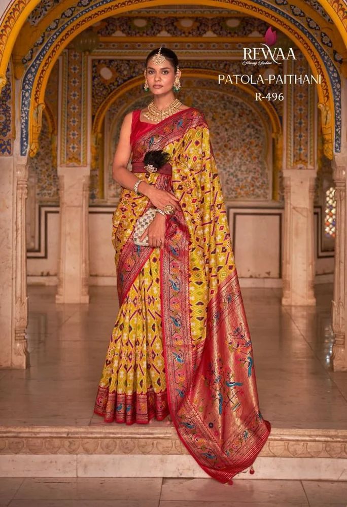 Rewaa paithani patola saree