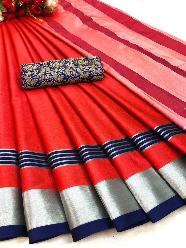 Soft Tissue Cotton Silk Saree
