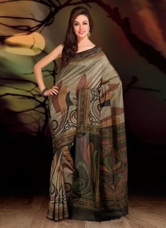 Raw Silk Saree (MUM0040537)