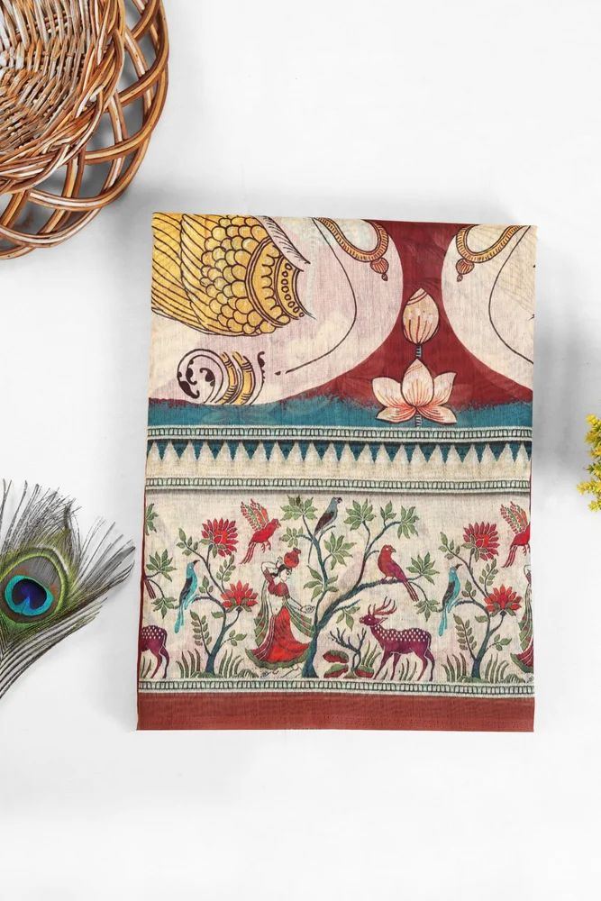 rajhans chanderi saree