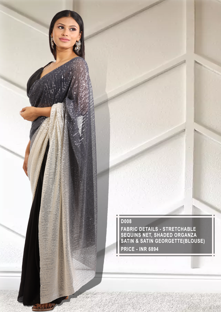 Shaded Sequin Saree